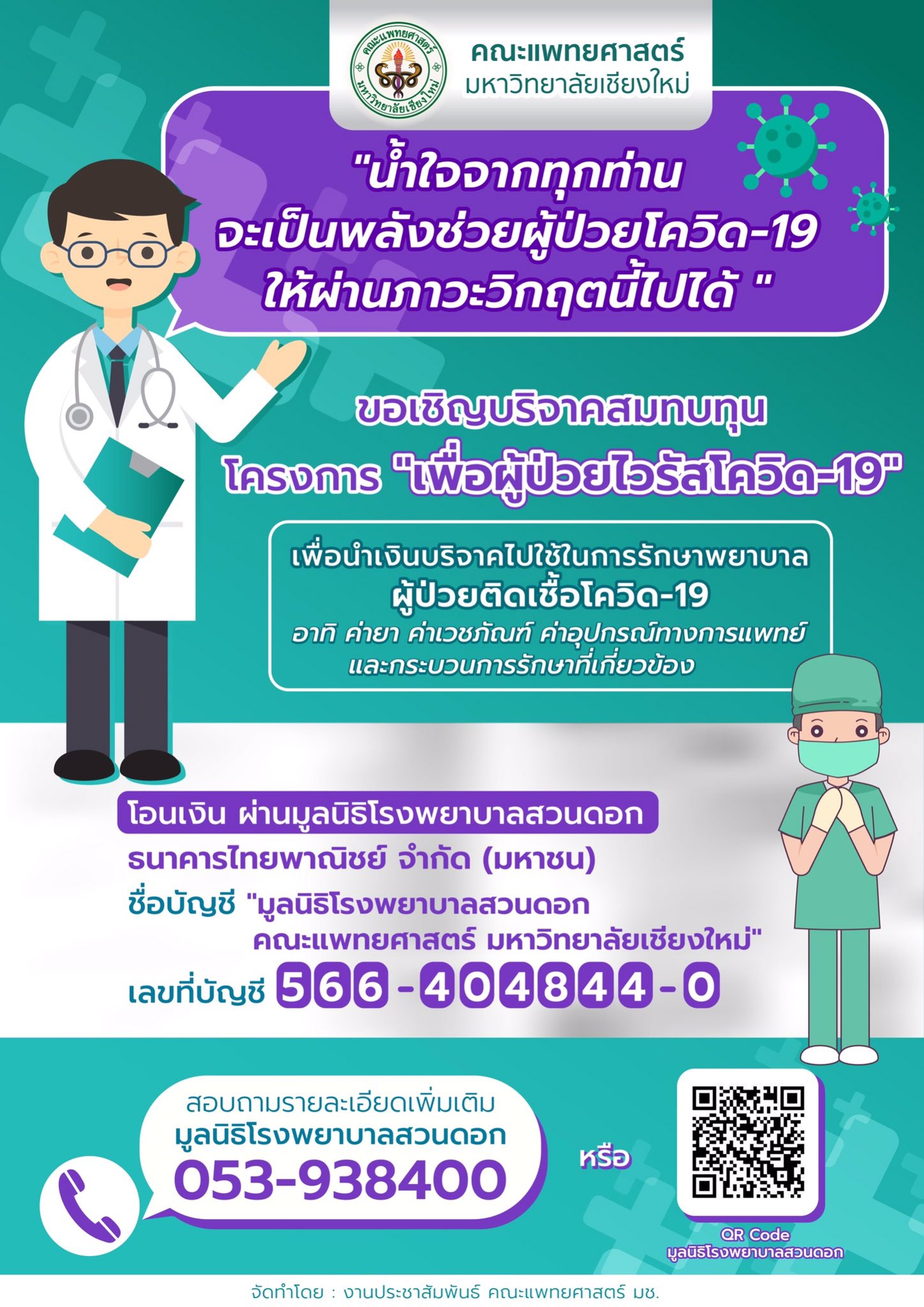 มูลนิธิโรงพยาบาลสวนดอก คณะแพทย์ศาสตร์ มหาวิทยาลัยเชียงใหม่