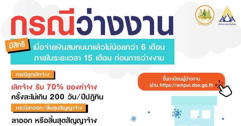 ตรวจสอบสิทธิประกันสังคม ลูกจ้าง ม.33 รับเงินเยียวยา กรณีว่างงาน - Itax Media