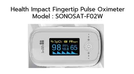 Health Impact Fingertip Pulse Oximeter